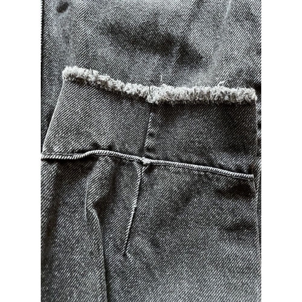 Free‎ People We The Free Women's High Rise Tapered Leg Frayed Hem Jeans Black 24 - Picture 3 of 9